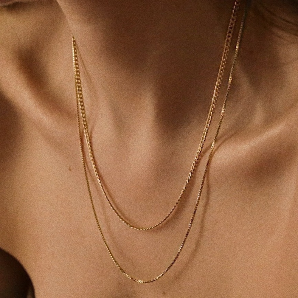 Dainty Gold Chain | 18K Gold Filled - Picture 3 of 11